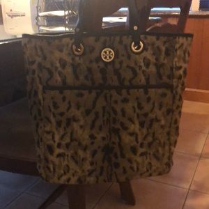 Tory Burch reversible leopard tote bag. Barely use